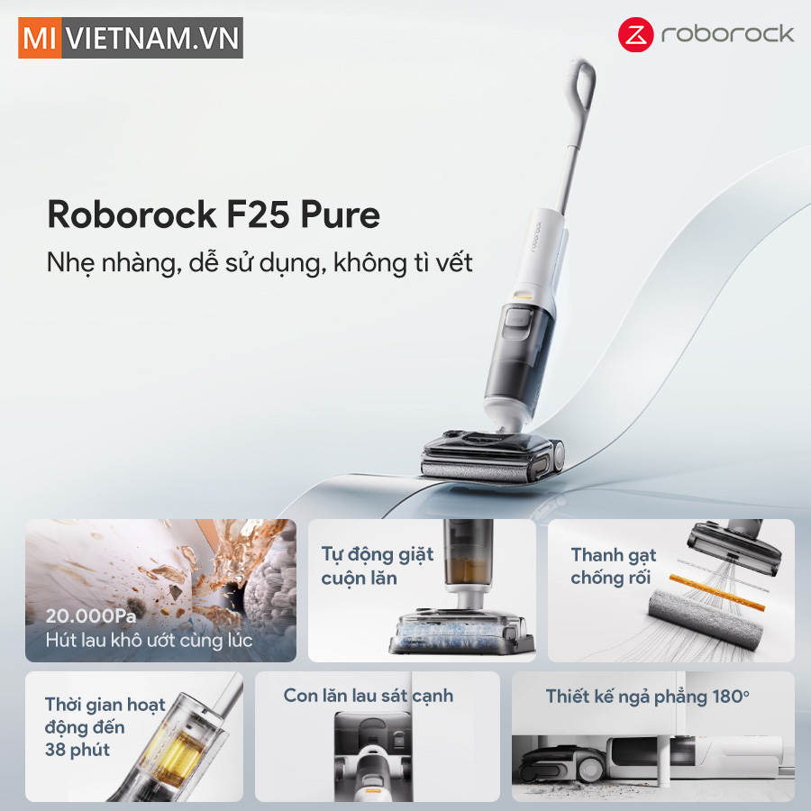 Máy hút bụi lau sàn Roborock F25 Pure - Bản Quốc Tế 3 Roborock F25 Pure