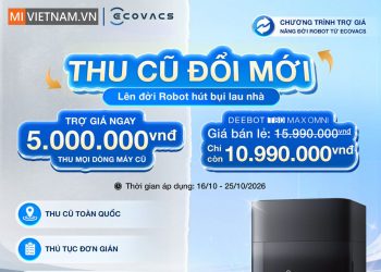 Ecovacs khởi động chương trình thu cũ đổi mới, trợ giá tới 5 triệu đồng