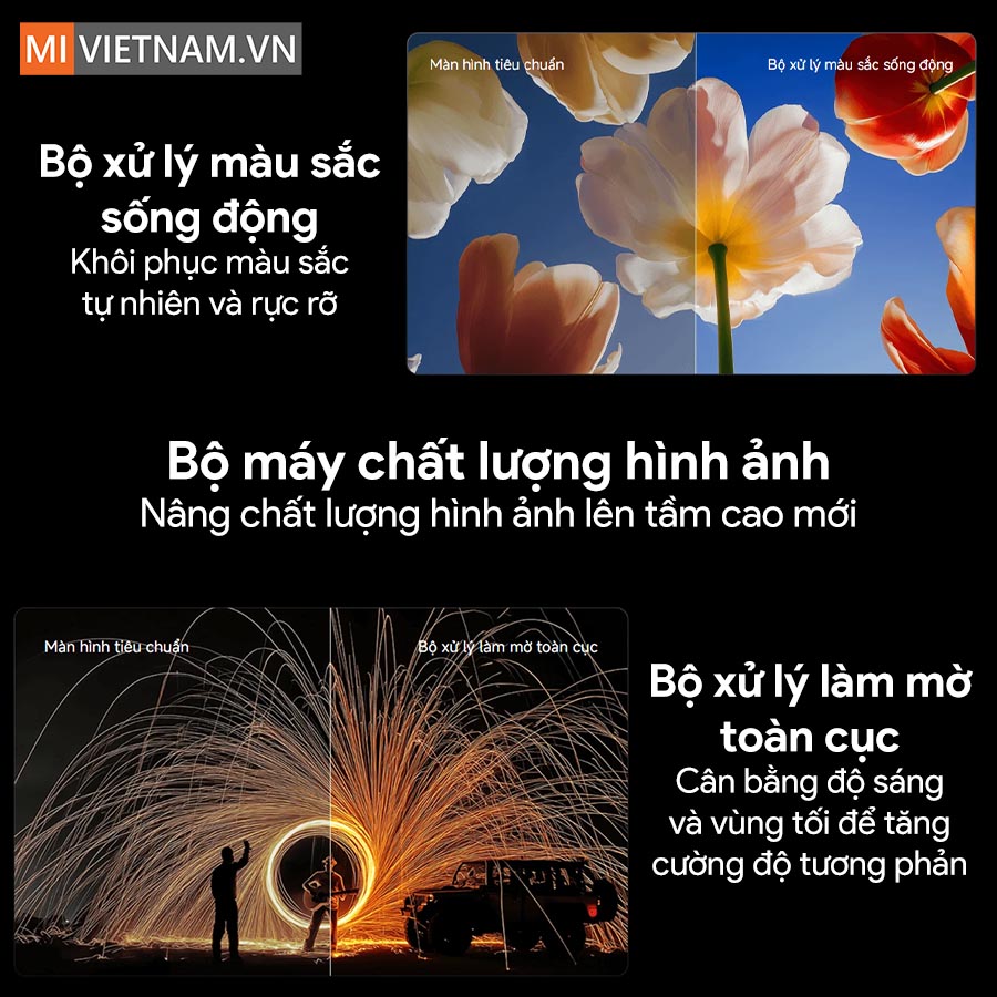 Tivi Xiaomi 55 inch S Mini LED 2026 - Bản Quốc Tế 7 Cân bằng độ sáng và vùng tối để tăng cường độ tương phản