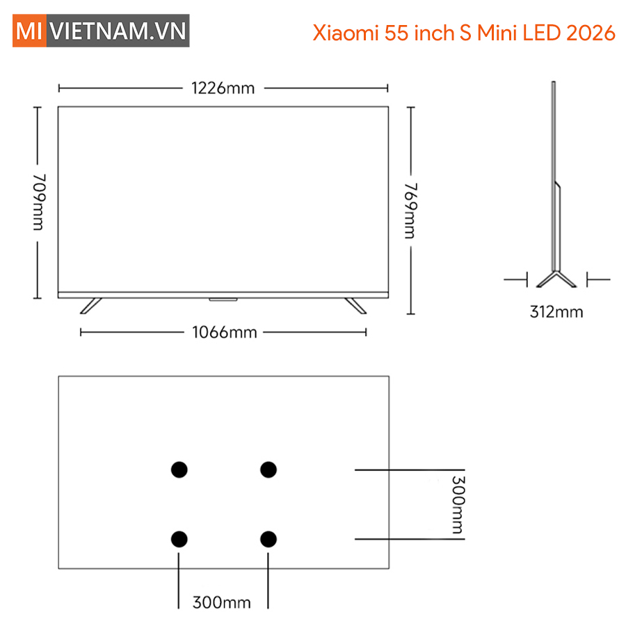 Tivi Xiaomi 55 inch S Mini LED 2026 - Bản Quốc Tế 13 55 inch S Mini LED 2026